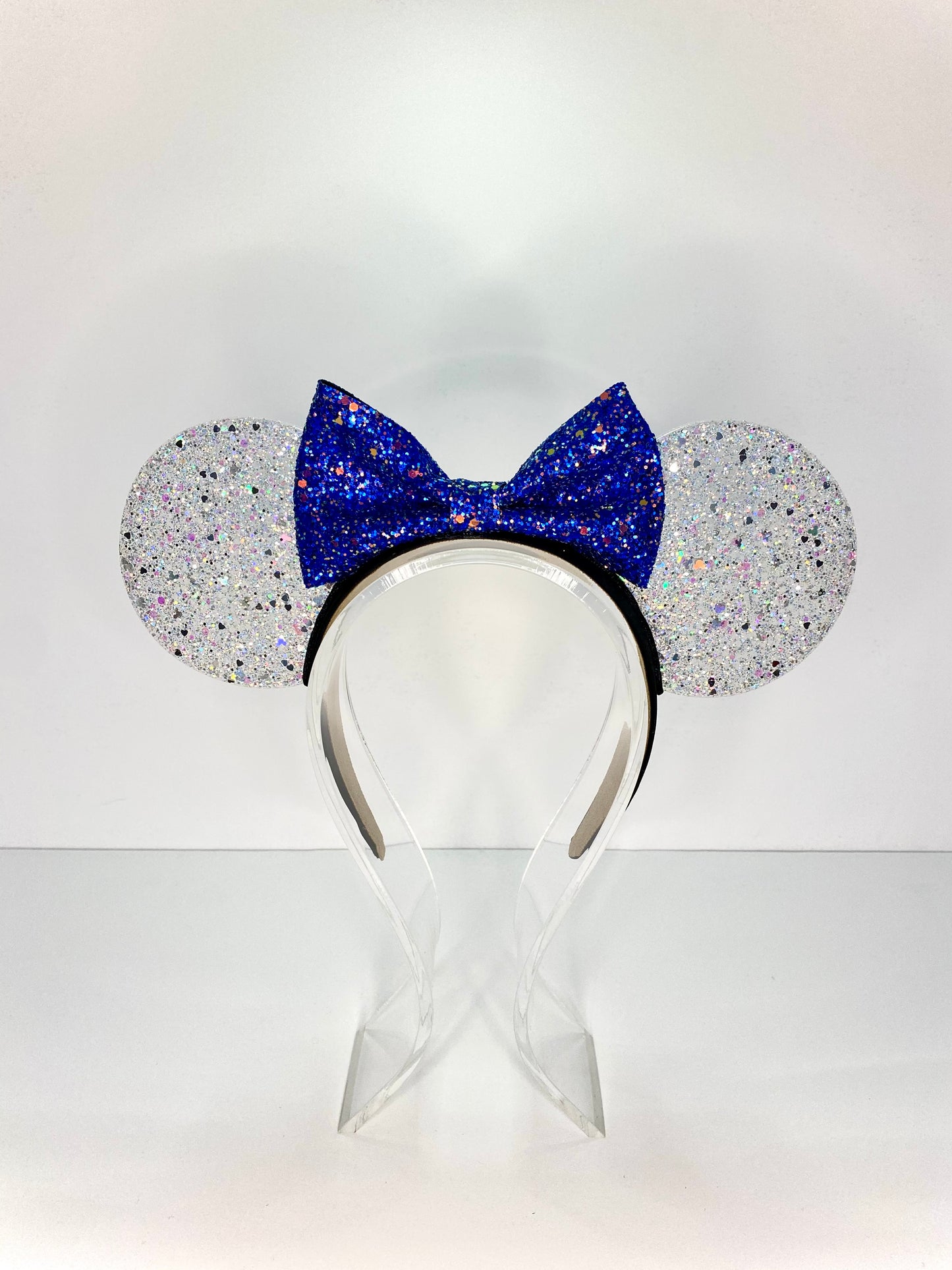 Clear Glitter Resin Ears