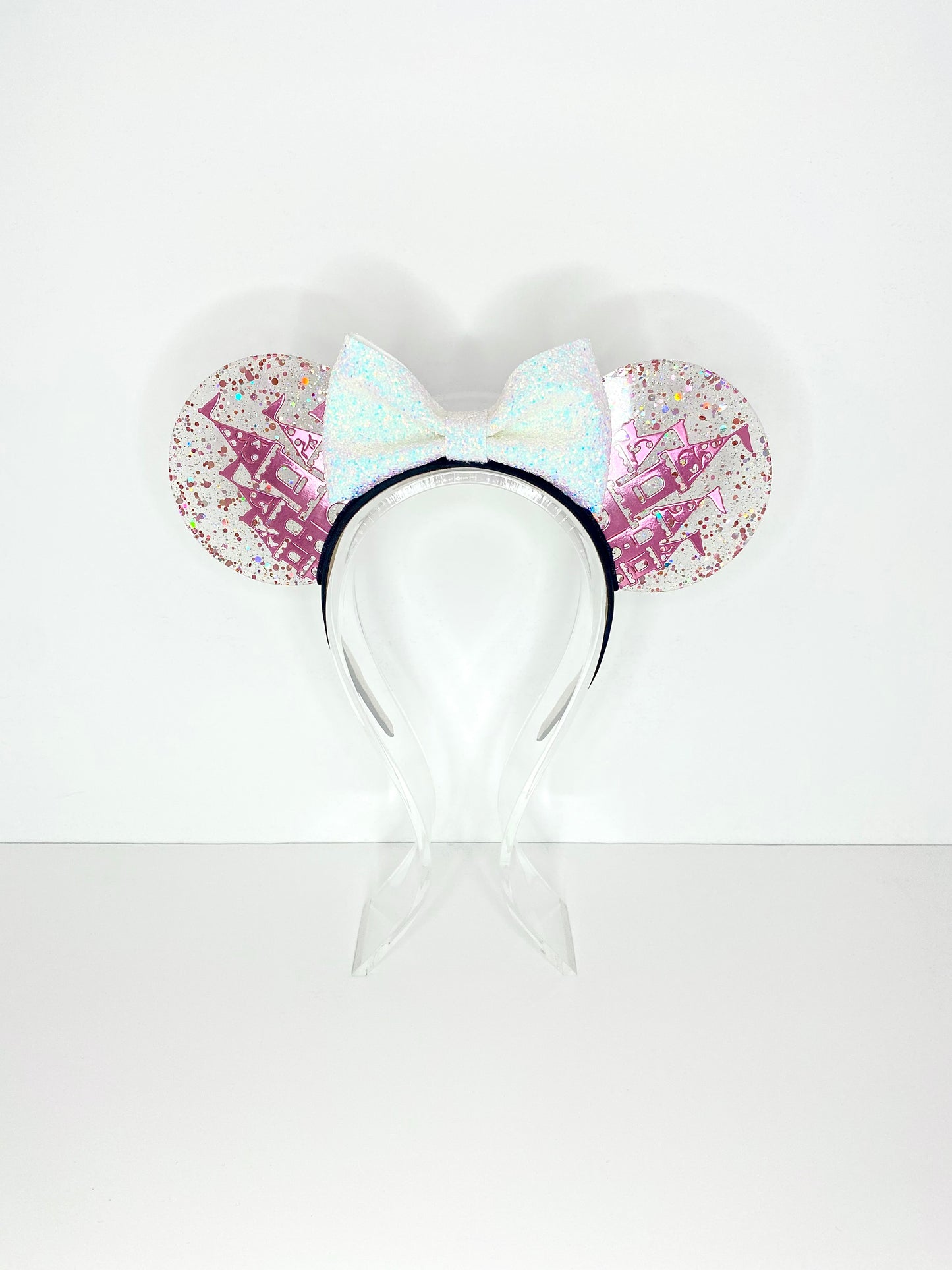 Metallic Pink Castle Resin Ears