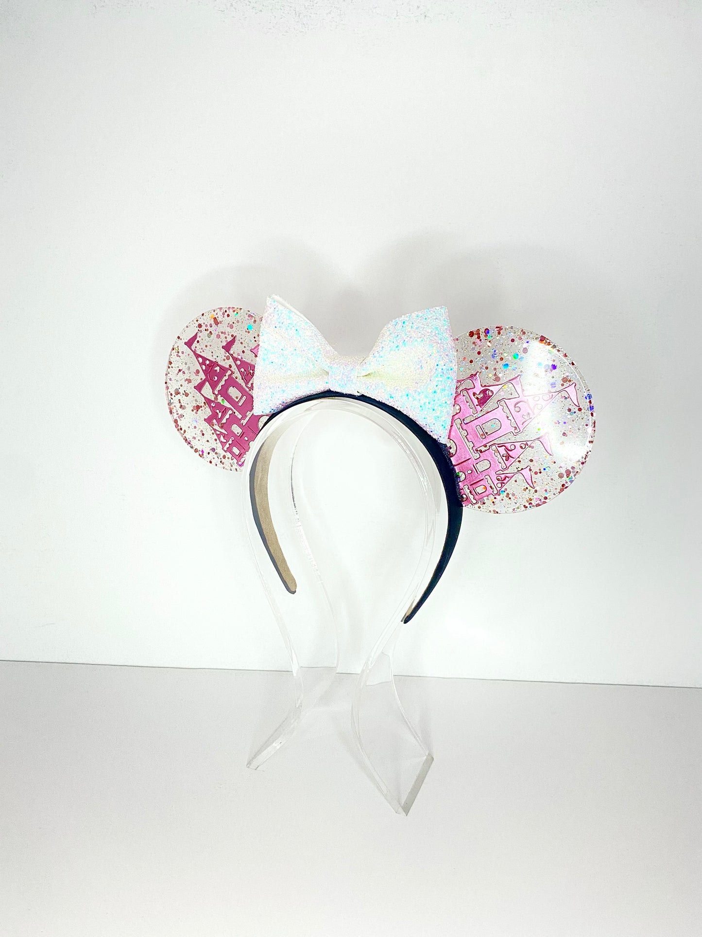 Metallic Pink Castle Resin Ears