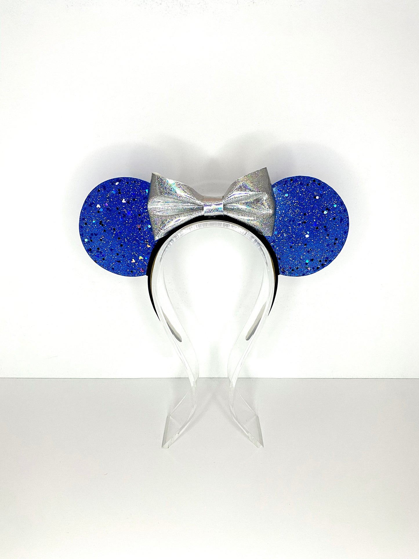 Royal Blue Glitter Resin Ears