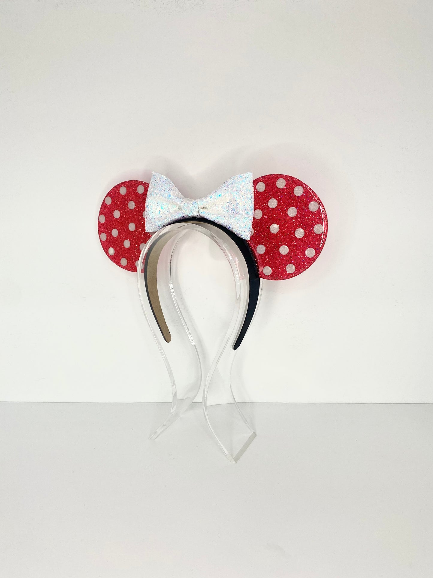 Red Polka Dot Resin Ears