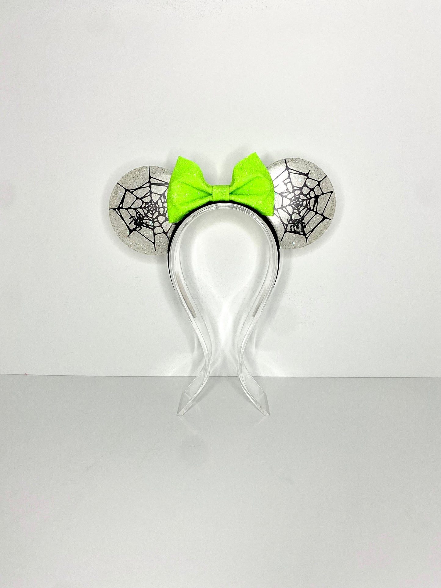 Glow in the Dark Spiderweb Resin Ears