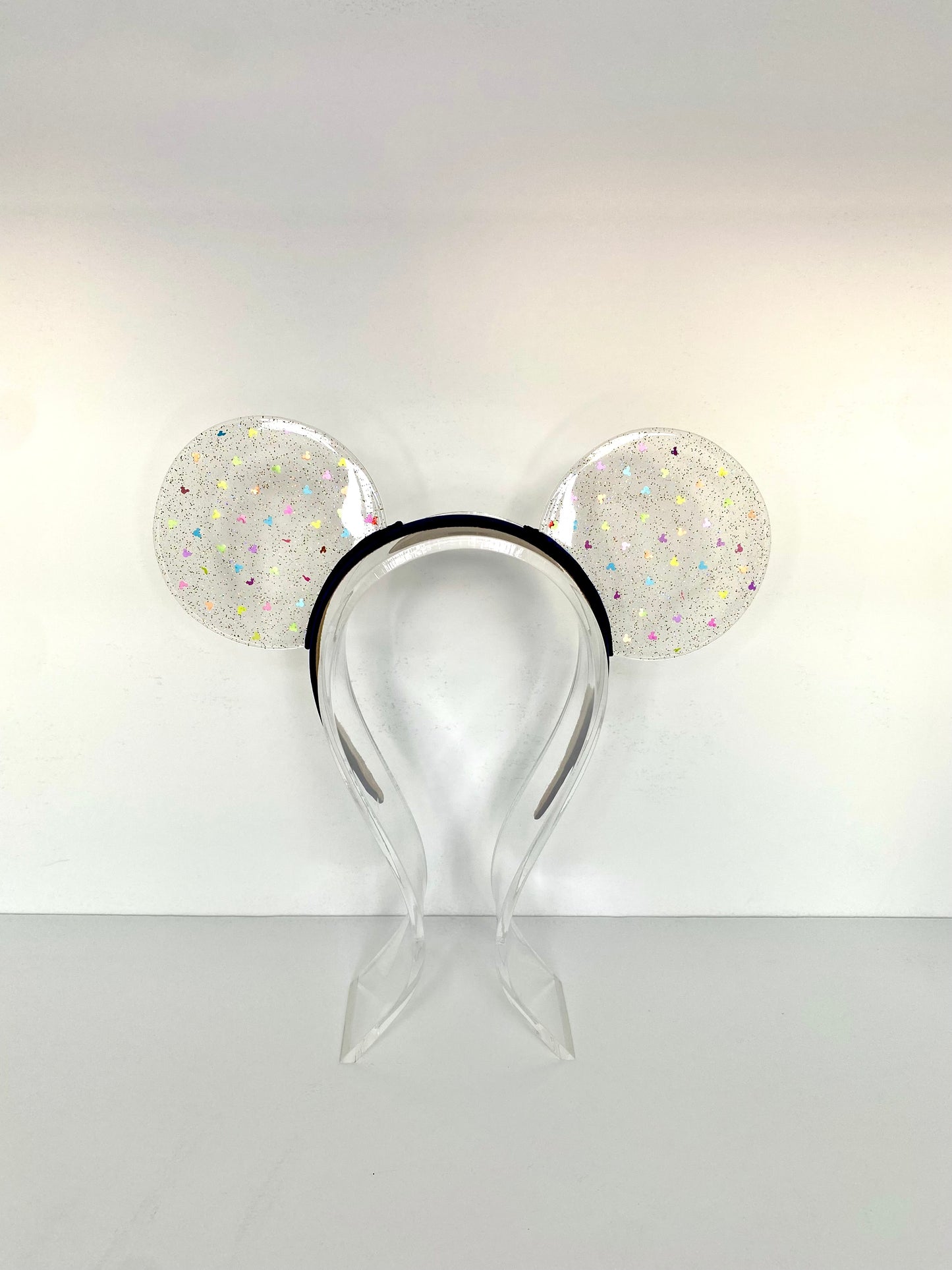 Neon Mouse Head Confetti Resin Ears