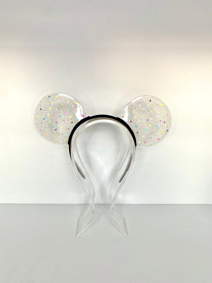 Neon Mouse Head Confetti Resin Ears