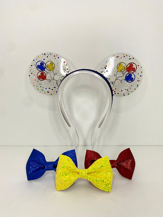 Main Street Balloon Glitter Resin Ears